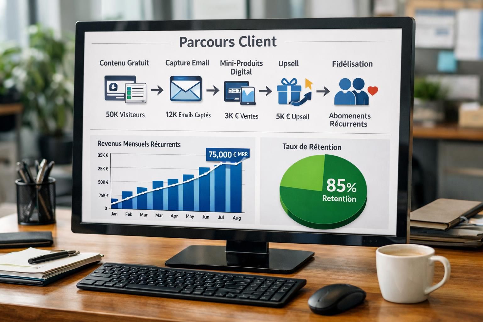 découvrez comment construire une machine à revenus durable et efficace, au-delà des simples tunnels de vente, pour générer un flux constant de profits.