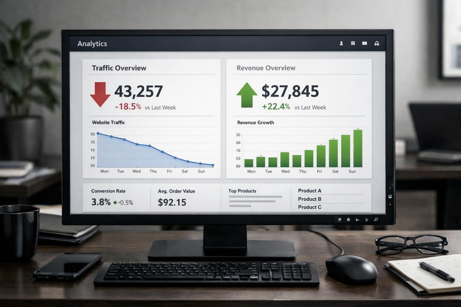 découvrez comment certains modèles commerciaux génèrent plus de revenus malgré une baisse du nombre de visiteurs, et apprenez les stratégies qui performent.